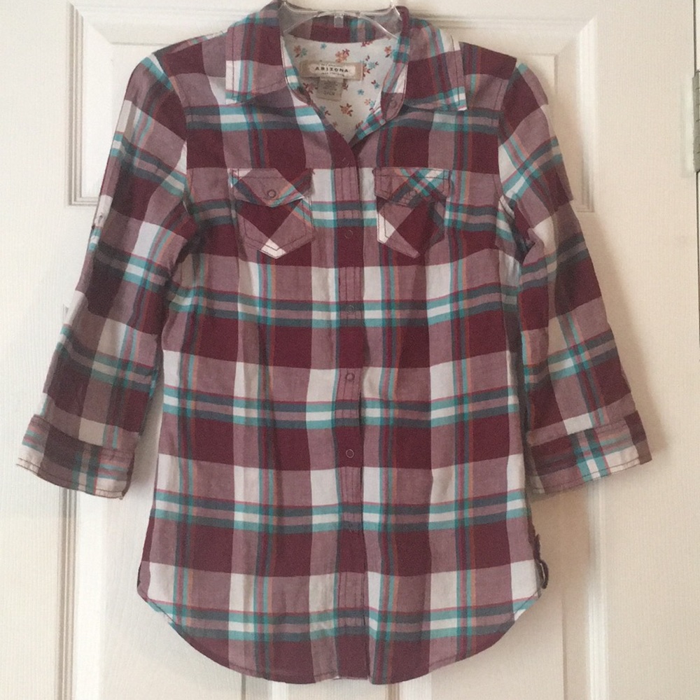 Arizona Plaid Button-down Shirt. Small